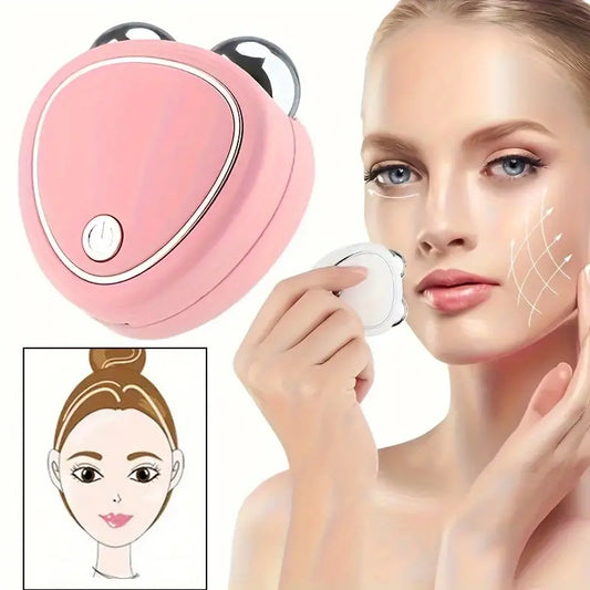 MASAJEADOR FACIAL CON MICROCORRIENTE