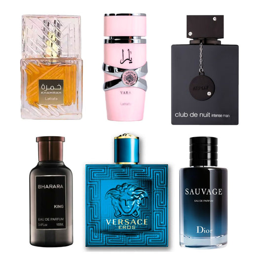 KIT 6 PERFUMES (5MEN + 1DAMA)